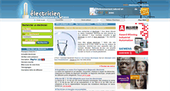Desktop Screenshot of electricien.fr